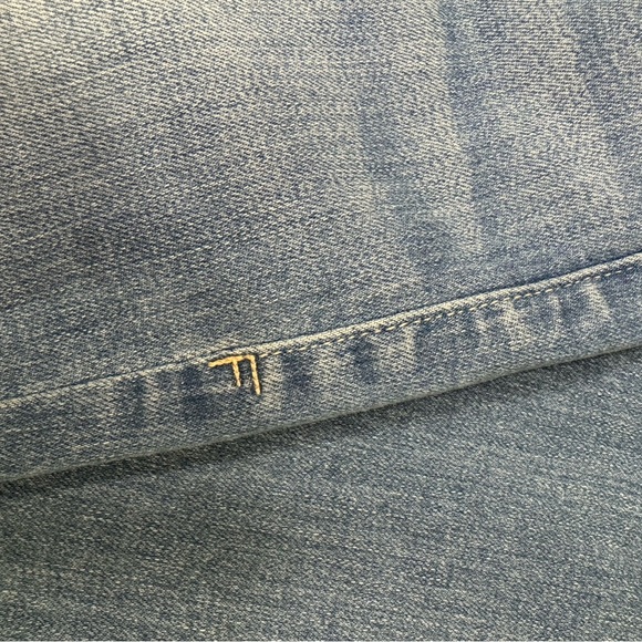 FRAME Le Crop Mini Boot Jeans Size 28 Blue Raw Hem Mid-Rise Bootcut Denim - Picture 4 of 7